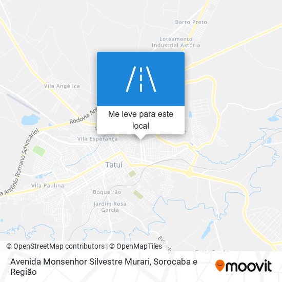 Avenida Monsenhor Silvestre Murari mapa