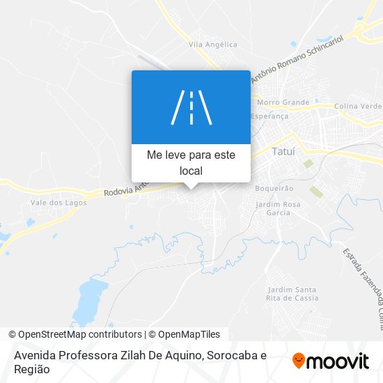 Avenida Professora Zilah De Aquino mapa