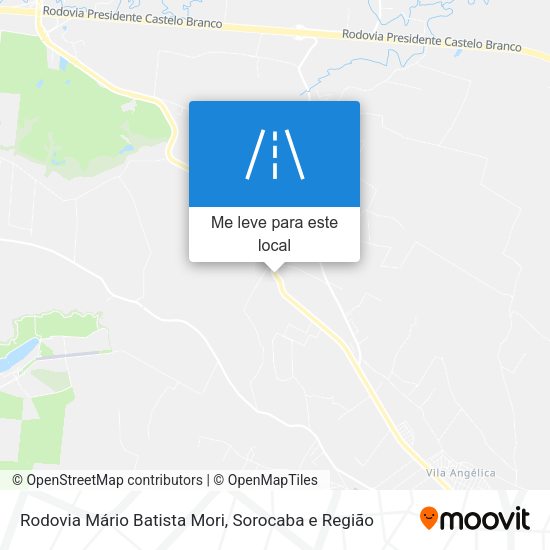 Rodovia Mário Batista Mori mapa