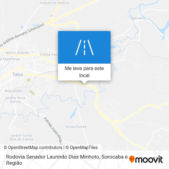 Rodovia Senador Laurindo Dias Minhoto mapa