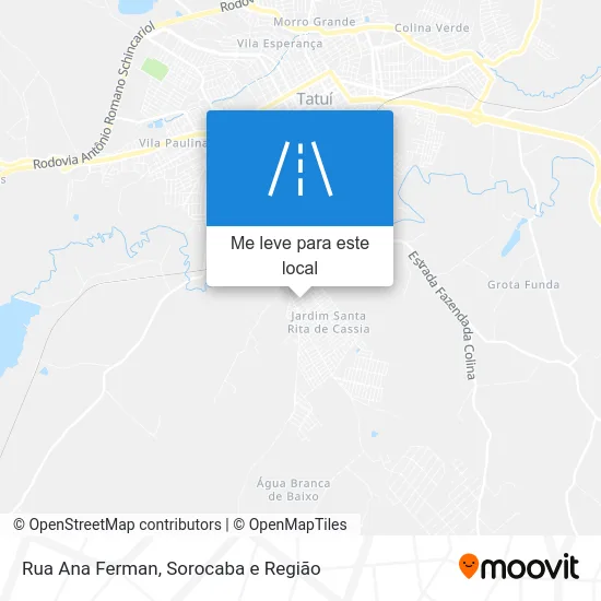Rua Ana Ferman mapa