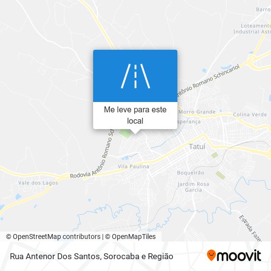 Rua Antenor Dos Santos mapa