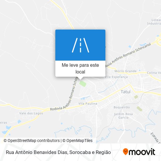 Rua Antônio Benavides Dias mapa