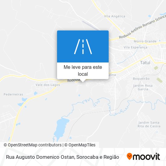 Rua Augusto Domenico Ostan mapa