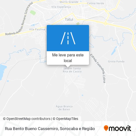Rua Bento Bueno Cassemiro mapa