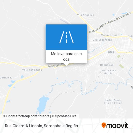 Rua Cicero A Lincoln mapa