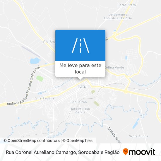 Rua Coronel Aureliano Camargo mapa