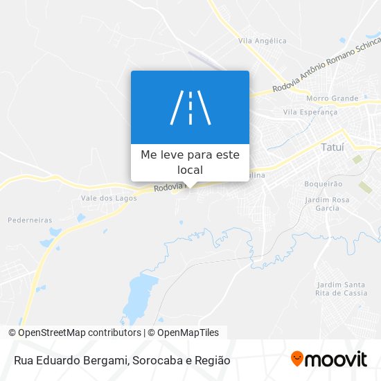 Rua Eduardo Bergami mapa