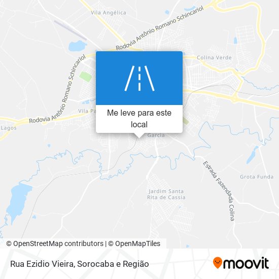 Rua Ezidio Vieira mapa