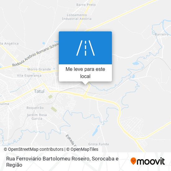 Rua Ferroviário Bartolomeu Roseiro mapa