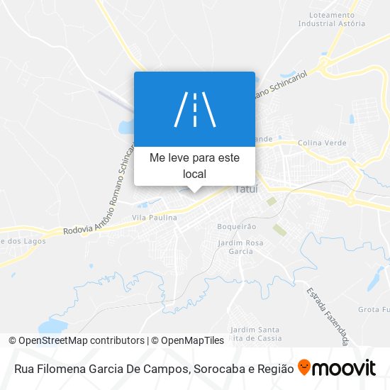 Rua Filomena Garcia De Campos mapa