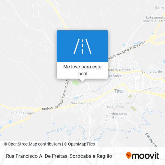 Rua Francisco A. De Freitas mapa