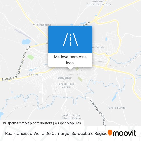 Rua Francisco Vieira De Camargo mapa