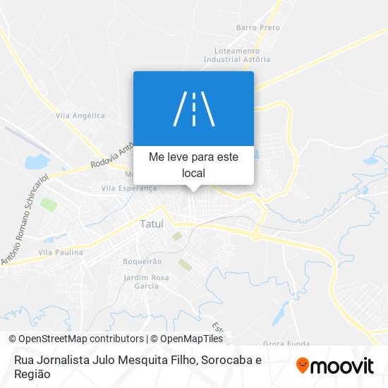 Rua Jornalista Julo Mesquita Filho mapa