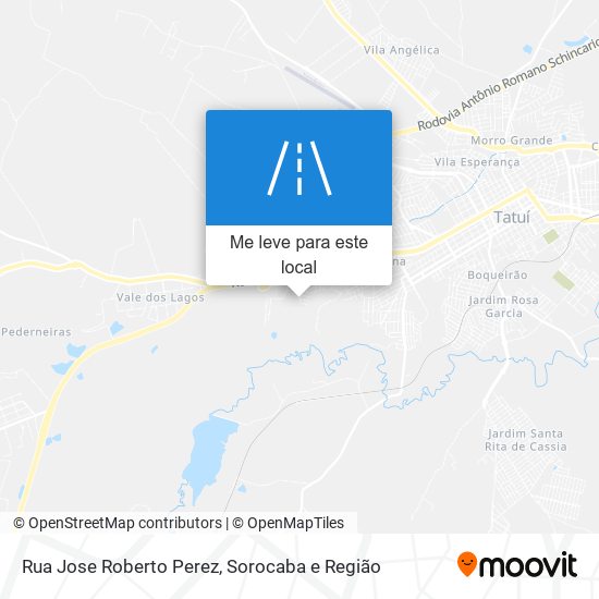 Rua Jose Roberto Perez mapa