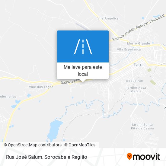 Rua José Salum mapa