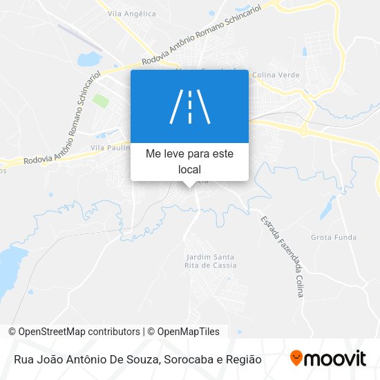 Rua João Antônio De Souza mapa
