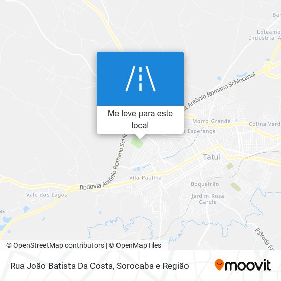 Rua João Batista Da Costa mapa