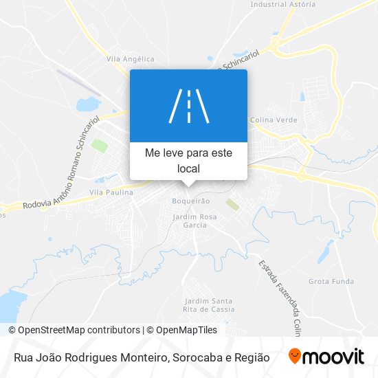 Rua João Rodrigues Monteiro mapa