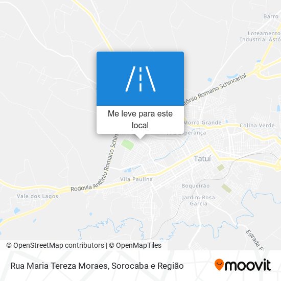 Rua Maria Tereza Moraes mapa