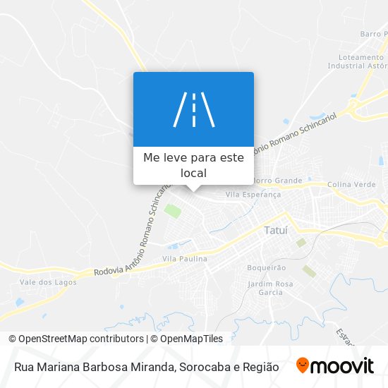 Rua Mariana Barbosa Miranda mapa