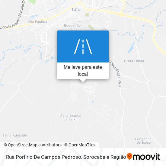 Rua Porfirio De Campos Pedroso mapa