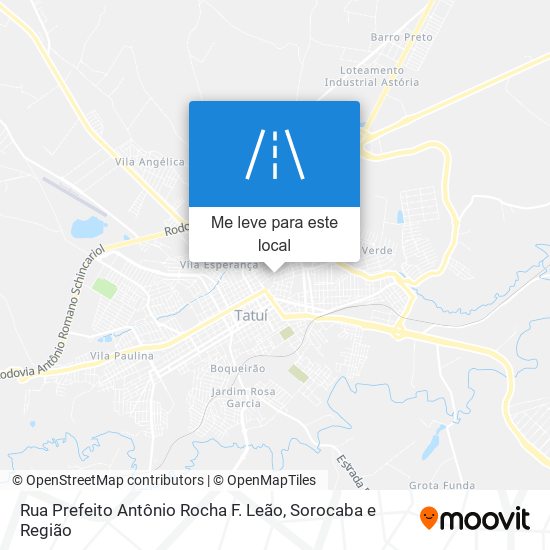 Rua Prefeito Antônio Rocha F. Leão mapa