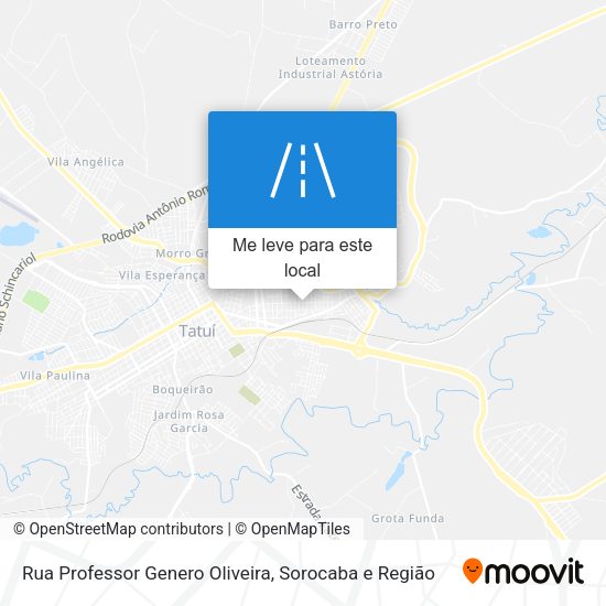 Rua Professor Genero Oliveira mapa