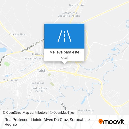 Rua Professor Licinio Alves Da Cruz mapa