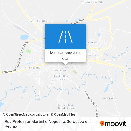 Rua Professor Martinho Nogueira mapa