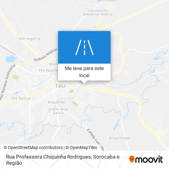 Rua Professora Chiquinha Rodrigues mapa