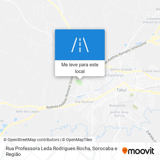 Rua Professora Leda Rodrigues Rocha mapa