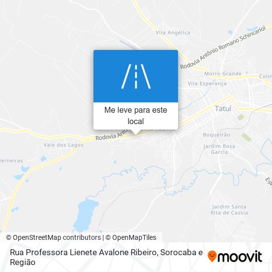 Rua Professora Lienete Avalone Ribeiro mapa