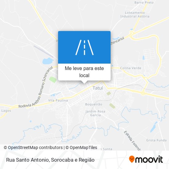 Rua Santo Antonio mapa