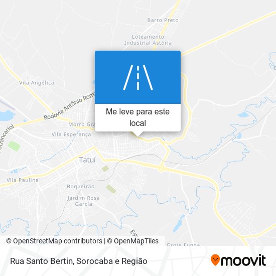 Rua Santo Bertin mapa