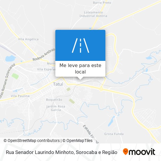 Rua Senador Laurindo Minhoto mapa