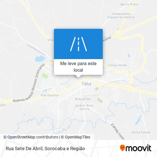 Rua Sete De Abril mapa