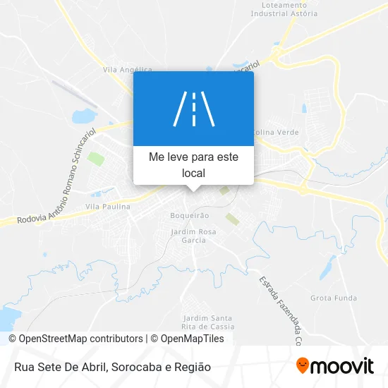 Rua Sete De Abril mapa