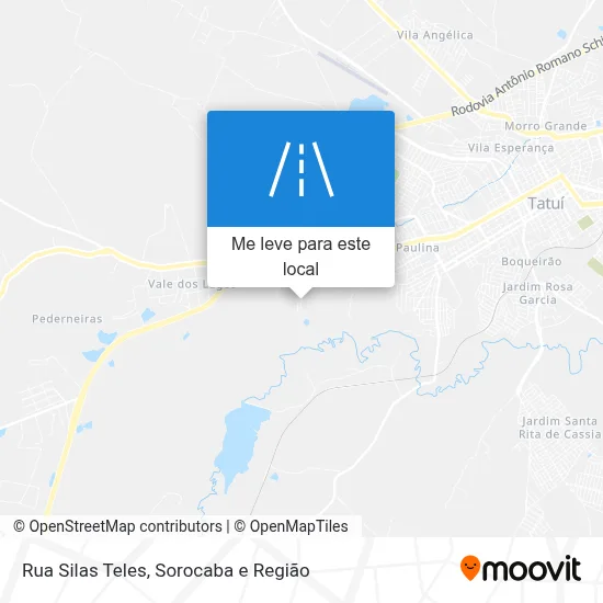 Rua Silas Teles mapa