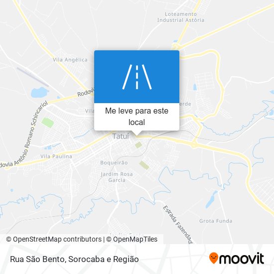 Rua São Bento mapa