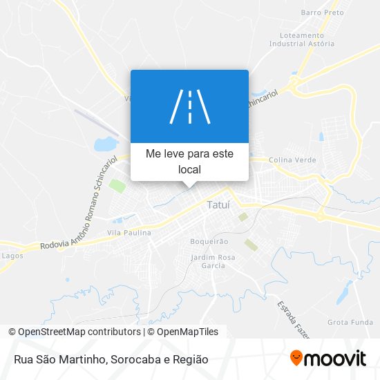 Rua São Martinho mapa