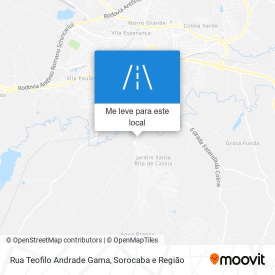 Rua Teofilo Andrade Gama mapa