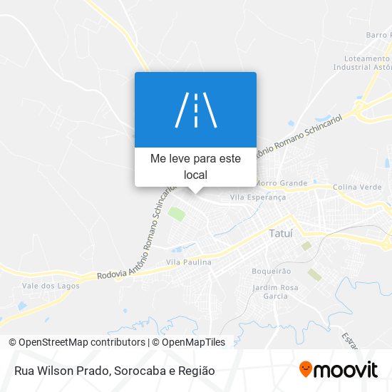 Rua Wilson Prado mapa