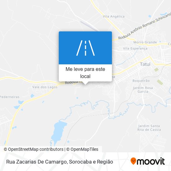 Rua Zacarias De Camargo mapa