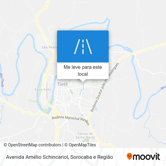 Avenida Amélio Schincariol mapa