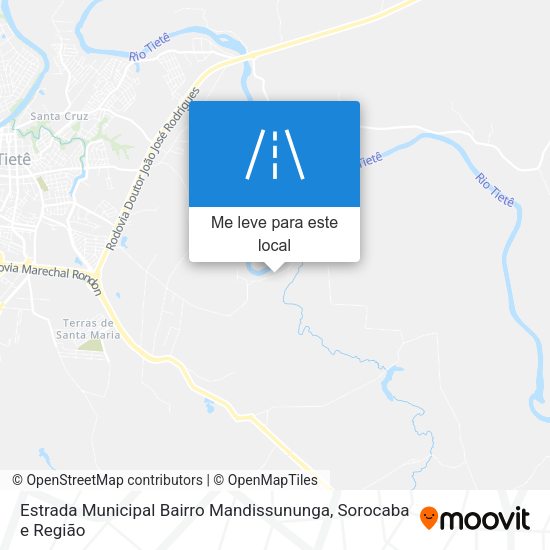 Estrada Municipal Bairro Mandissununga mapa