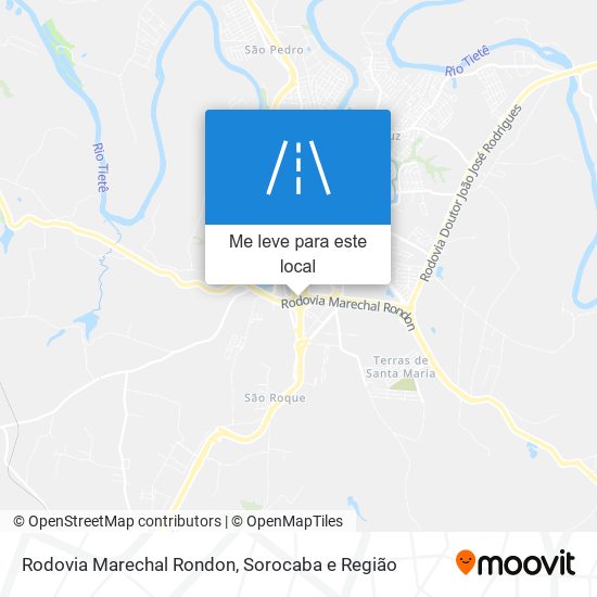 Rodovia Marechal Rondon mapa