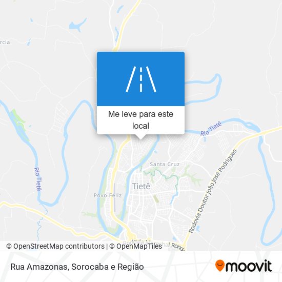 Rua Amazonas mapa