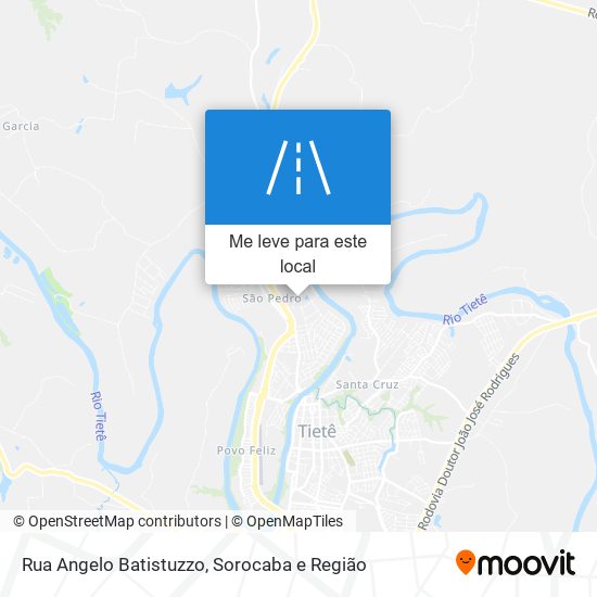 Rua Angelo Batistuzzo mapa