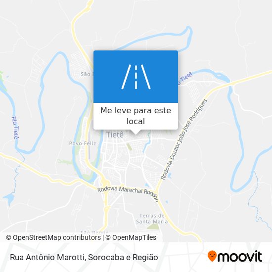 Rua Antônio Marotti mapa